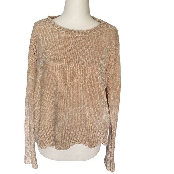 Altar'd State Cream Knit Sweater Size Medium - Picture 2 of 12